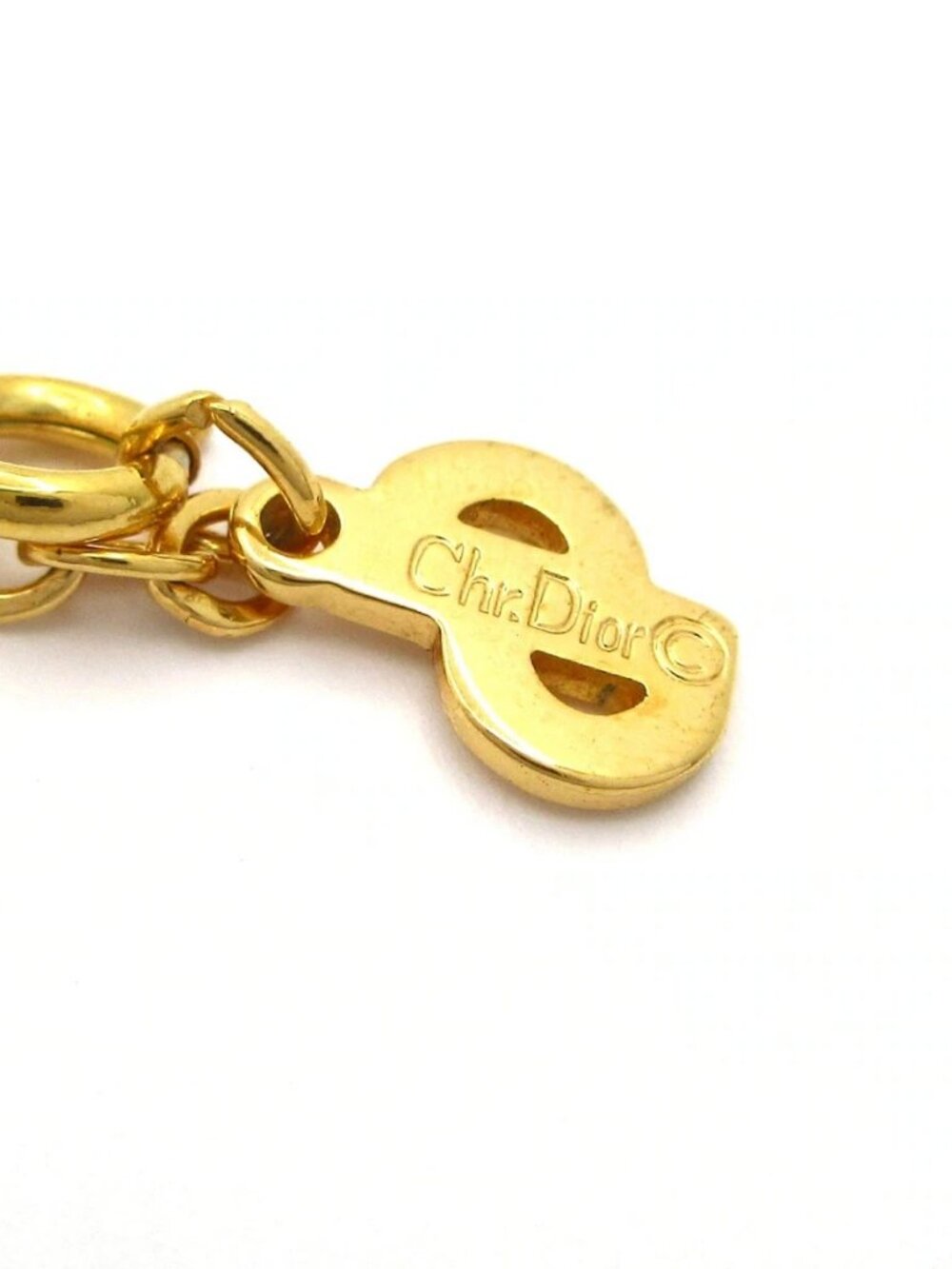 DIOR/ChristianDior - Gold plating Rhinestones Necklace - Picture 4 of 10
